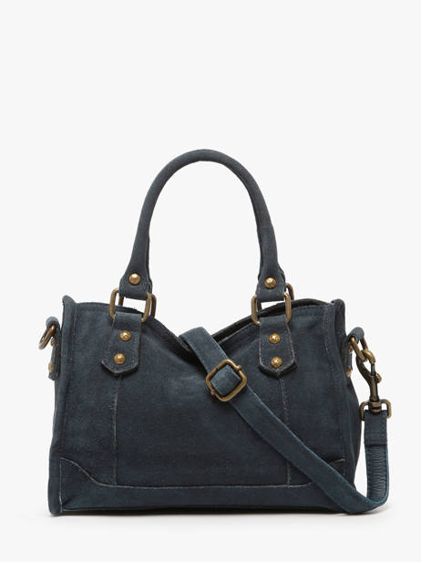 Cross Body Tas Houston Leder Basilic pepper Blauw houston BHOU72 ander zicht 3